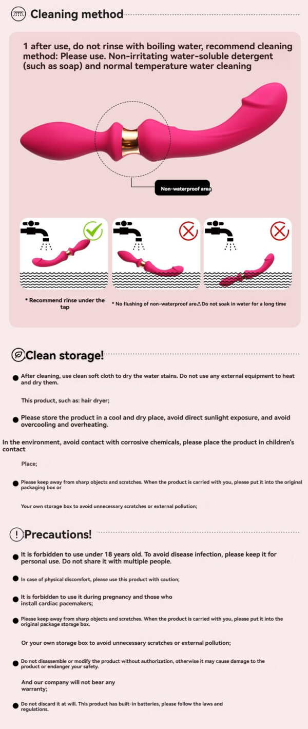 Essential cleaning and storage instructions for personal pleasure products for optimal hygiene and longevity.