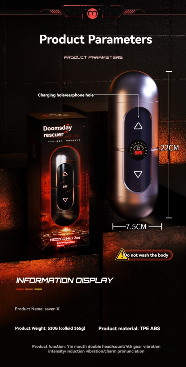 Sleek saver-X device from Doomsday Rescuer series offers advanced features and modern design.