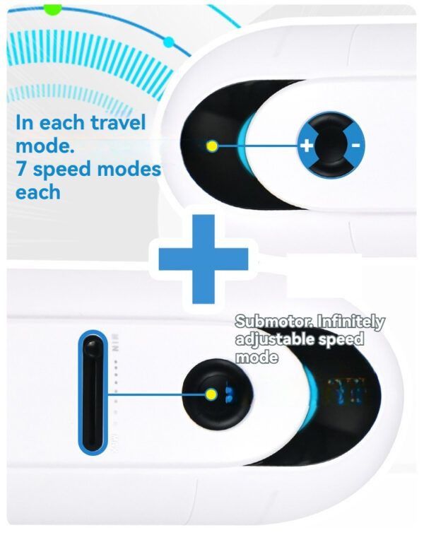 Ergonomic grooming device with adjustable speed modes for customized pleasure and efficiency.