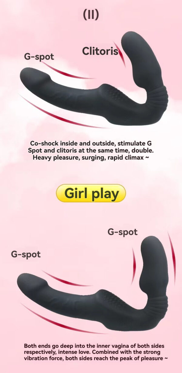 Stylish dual-ended vibrator for G-spot and clitoral stimulation, designed for intense pleasure.