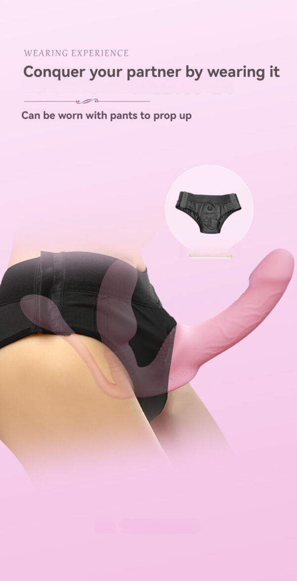 Stylish black underwear with phallic attachment for enhanced intimate experiences and playful adventures.