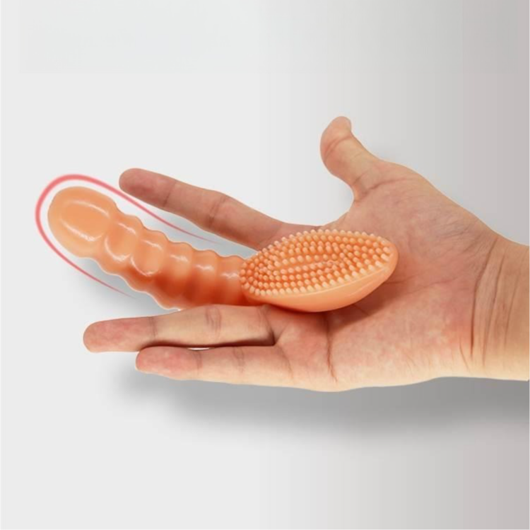 Silicone intimate massager with textured design for enhanced pleasure and stimulation.