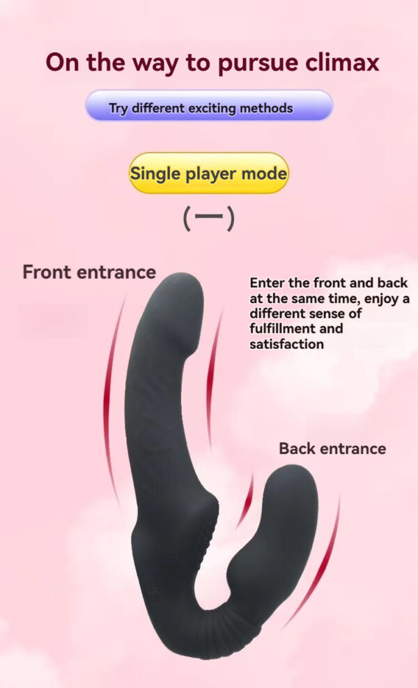 Dual-ended pleasure toy for self-exploration, designed for exciting solo experiences.