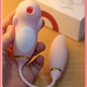 Sleek pink personal device with ergonomic design and multiple settings for intimate wellness.