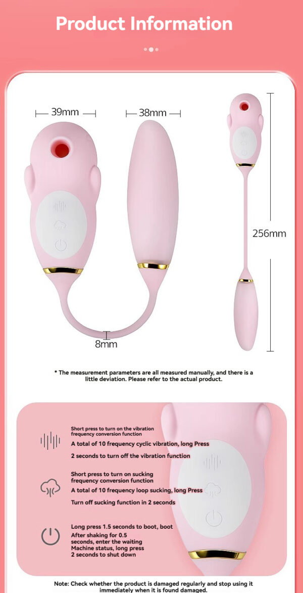 Sleek pink personal pleasure device with vibration and suction features for enhanced enjoyment.