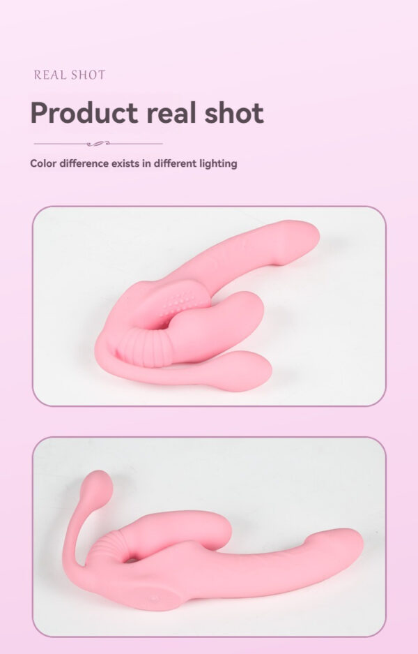 Pink silicone personal pleasure product designed for ergonomic comfort and versatile use.