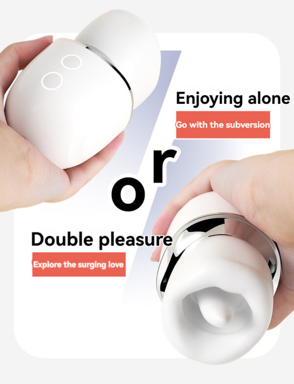 Sleek personal pleasure toy for solo and couple experiences, featuring ergonomic design and versatility.