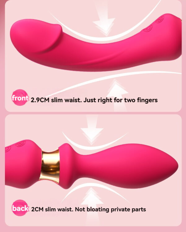 Sleek pink vibrator designed for comfort and pleasure, perfect for personal use and intimacy.