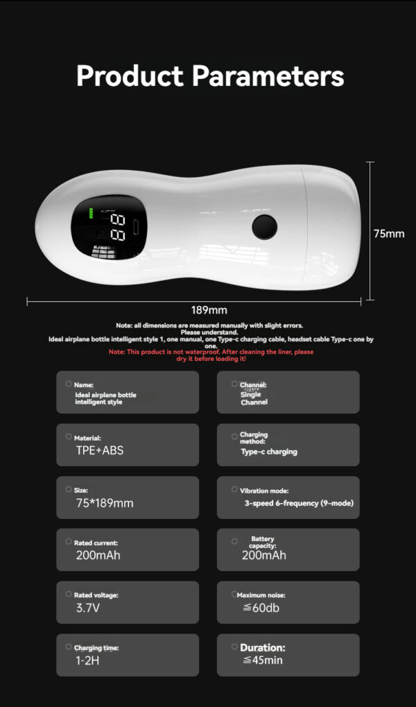 Sleek portable airplane bottle with intelligent design, durable materials, and versatile settings for ultimate satisfaction.