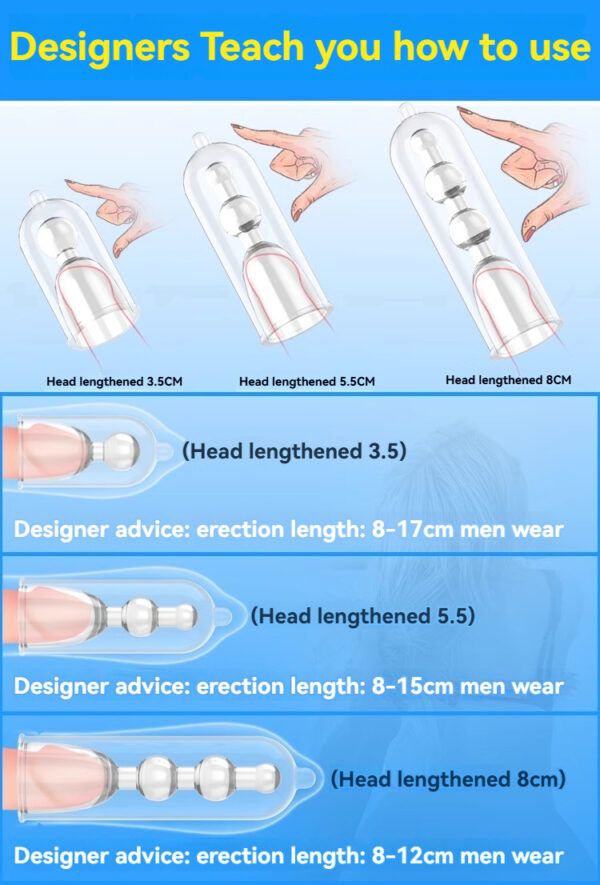 Interactive guide for choosing the right length of sex toy for optimal comfort and performance.