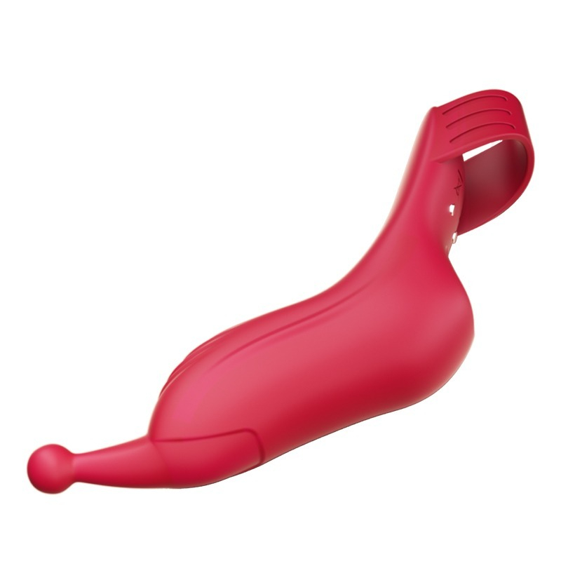 Bright pink silicone personal massager with ergonomic design for comfort and stimulation.