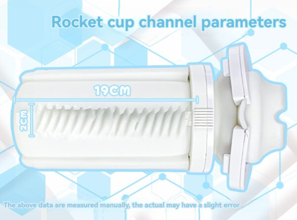 Rocket Cup: Stylish, ribbed design for discreet liquid containment and enhancement.