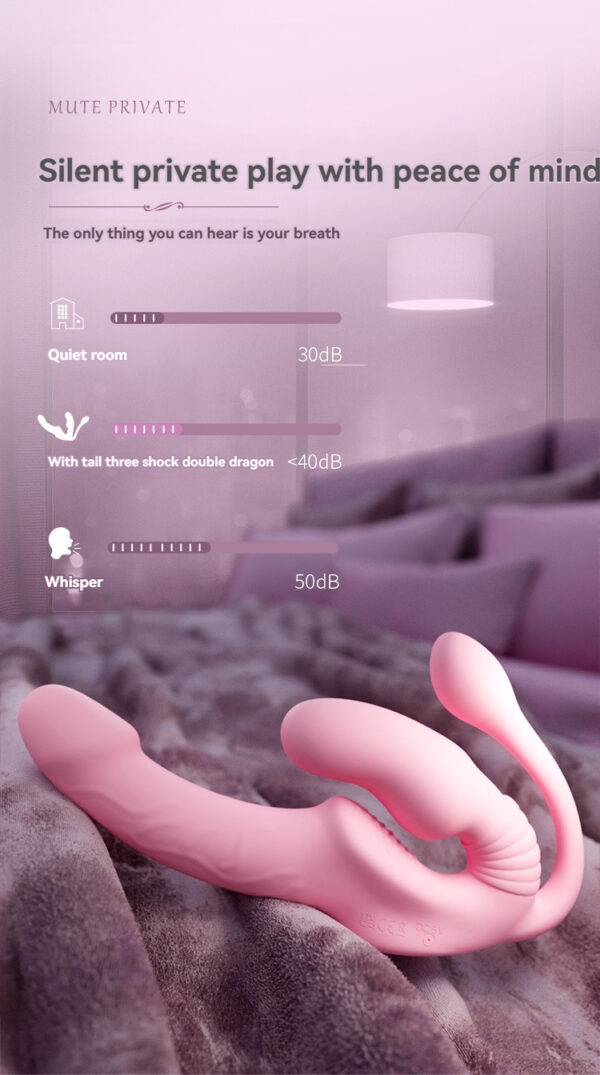 Sleek pink rabbit vibrator on plush fabric, offering discreet pleasure and intimate comfort.