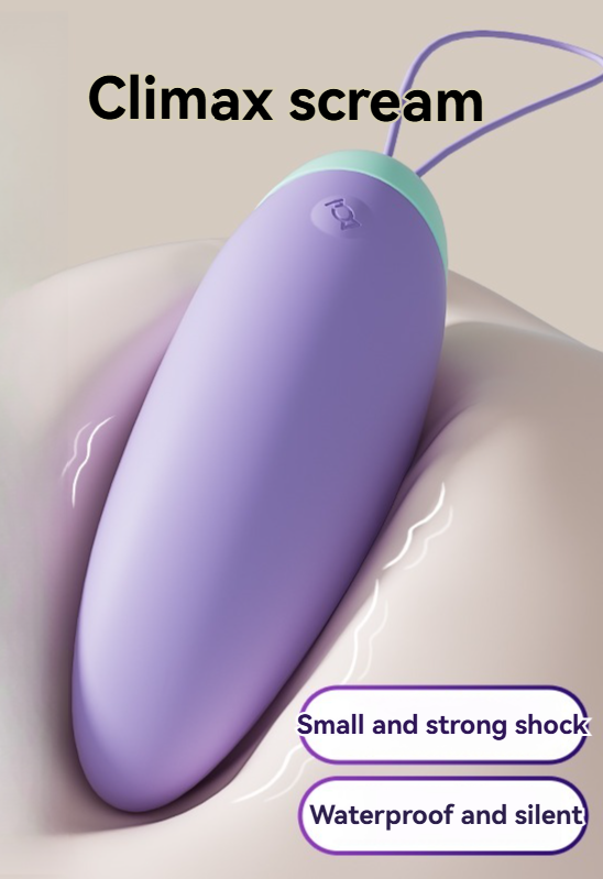 Elegant small lavender vibrator, waterproof and silent for discreet pleasure experiences.