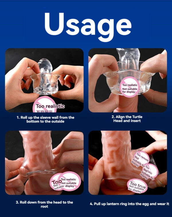 Step-by-step guide for using a realistic sex toy for enhanced pleasure.