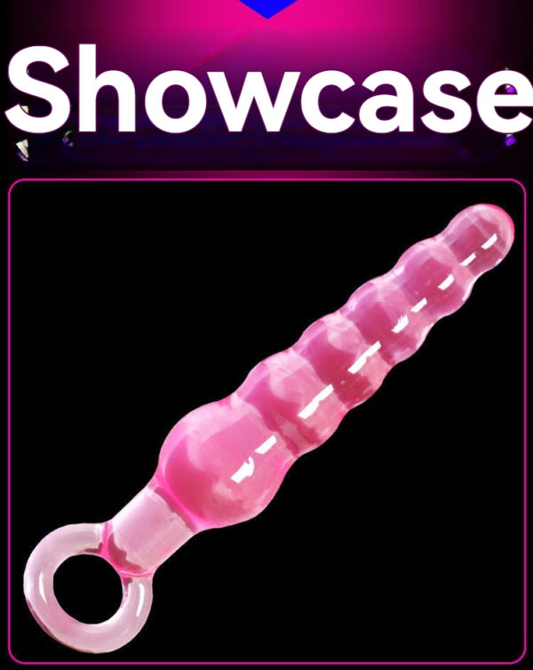 Playful pink adult toy with a bulbous design, perfect for exploring pleasure and intimacy.