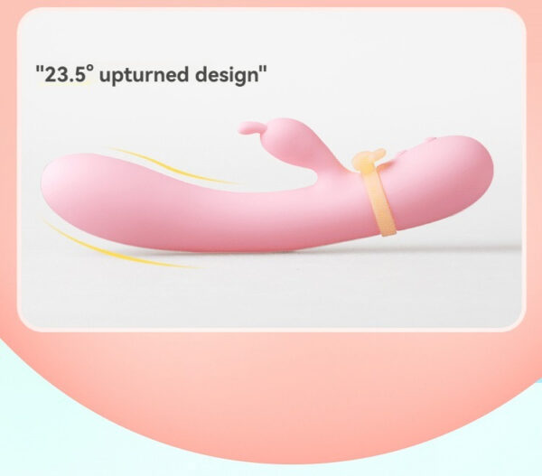 Sleek pink silicone wellness device with ergonomic design for comfort and pleasure.