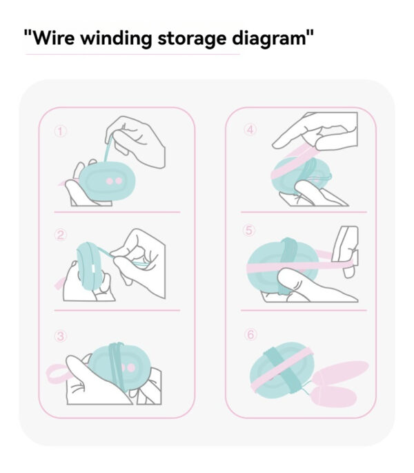 Organize and store wires efficiently with this easy-to-follow wire winding diagram.