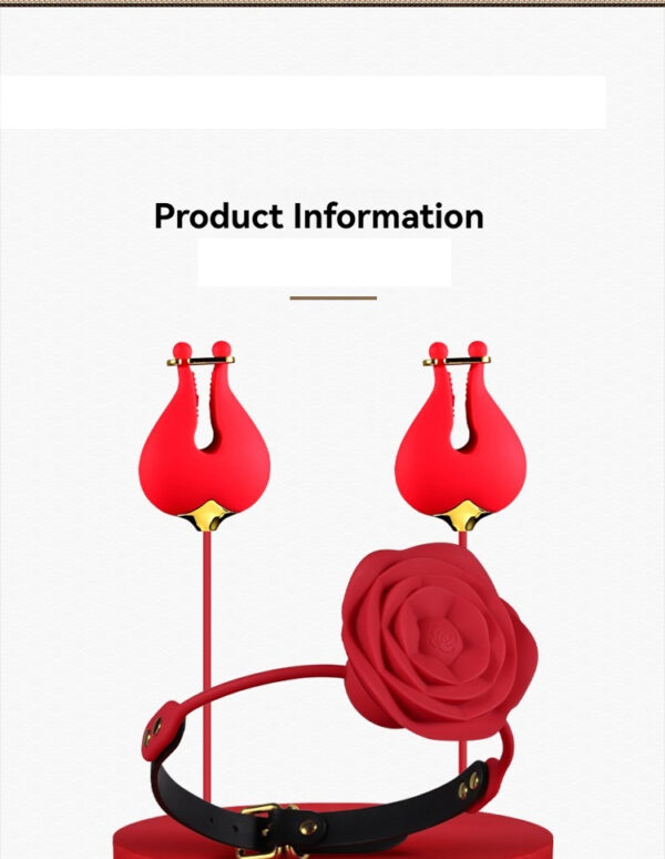 Stylish red headphones with floral design and gold accents for trendy audio experiences.